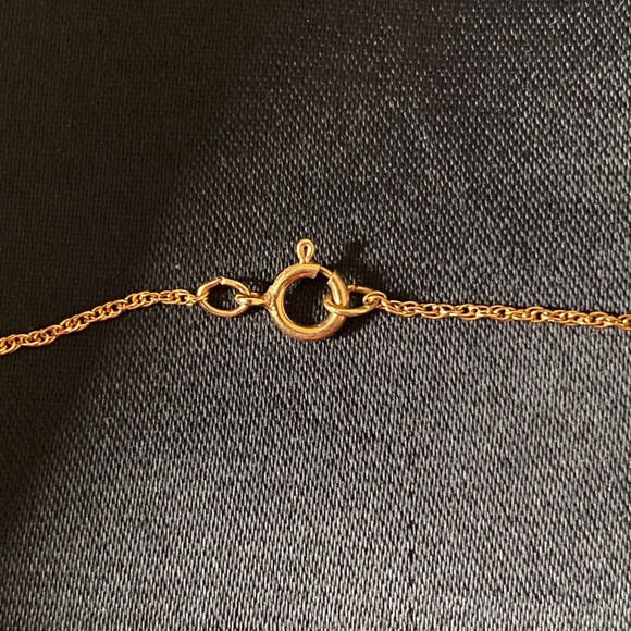 Van Dell I Blue Zircon 14KT Gold Overlay Necklace - Picture 7 of 16